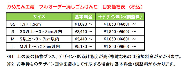 フルオーダー価格表2024